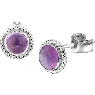 Paar Ohrstecker ELLI "Schmuck Geschenk Silber 925 Ohrringe, 222999-015, 222999-018", lila (silberfarben, violett, violett), Ohrringe, Damen, Silber 925 (Sterlingsilber), mit Howlith oder Amethyst Image