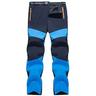 men's trekking trousers padded soft shell trousers hiking trousers functional trousers quick-drying trousers men leisure trousers outdoor trousers stretch work trousers-blue-4xl