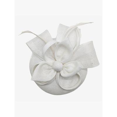 Women's Green Fascinator Hat with Bow and Feather Accents – Elegant Headpiece for Weddings, Tea Parties, and Special Occasions