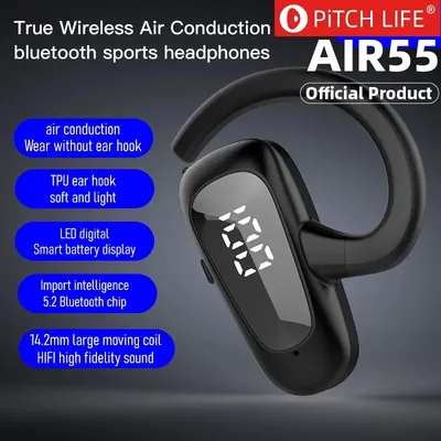 Air55 hängendes drahtloses Bluetooth-Headset mit Touch-Licht Mini-Ohr stöpsel Image