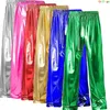Blaue glänzende Herrenhose, modische Freizeithose, Gold, Rot, Grün, Silber erhältlich, Größe S, M, L, XL, XXL, 3XL