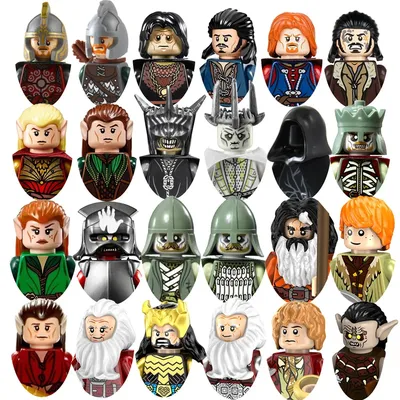 Mittelalterliche klassische Filmcharakter-Serie Lohan Ritter Elf Guard Orcs Soldaten alte Waffen Image