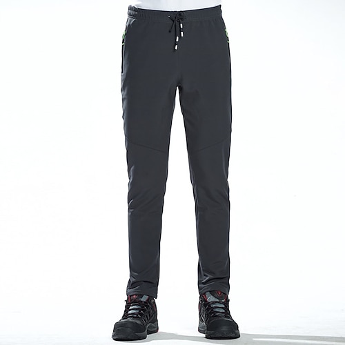 Herren Arbeitshosen Fleecegefütterte Hosen Wintermantel Softshellhosen Winter Herbst Außen Thermowarm Winddicht Leicht Bequem Unterteile Männer schwarz Damen schwarz Jagd Ski / Snowboard Angeln M L Image