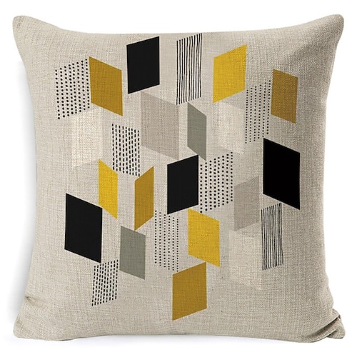 Bauernhaus doppelseitiger Kissenbezug, 1 Stück, weicher dekorativer quadratischer Kissenbezug, Kissenbezug, Kissenbezug für Schlafzimmer, Wohnzimmer, hochwertiges, maschinenwaschbares Innenkissen für Image