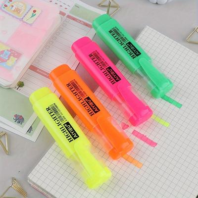 TEMU 4pcs/box Single Tip Marker Marker 4 High Capacity Color Image