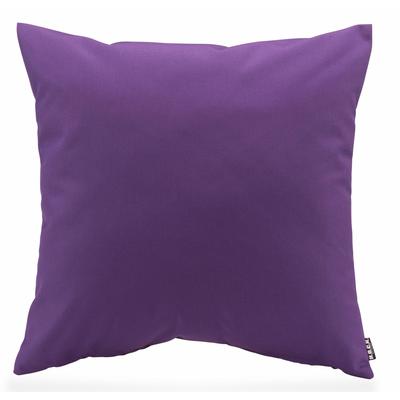 Dekokissen H.O.C.K. "Classic Uni", lila (lila, unifarben), B:50cm L:50cm, Polyacryl, Dekokissen_Sitzkissen_Kissenhüllen, Kissenhülle mit Füllung, 1 Stück, 50/50 cm Image