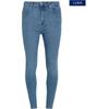 Slim-fit-Jeans TOMMY HILFIGER CURVE "Jeans CRV HARLEM SKINNY", Damen, Gr. 50, N-Gr, uma, Denim/Jeans, Obermaterial: 94% Baumwolle, 4% Elastomultiester, 2% Elasthan, unifarben, casual, slim fit, Jeans, in Großen Größen, Five Pocket Form