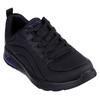 Sneaker SKECHERS "BOBS VISION AIR", Damen, Gr. 39, schwarz, Lederimitat, unifarben, casual, Schuhe Sneaker, Trainingsschuh, Freizeitschuh, Schnürschuh mit Memory Foam