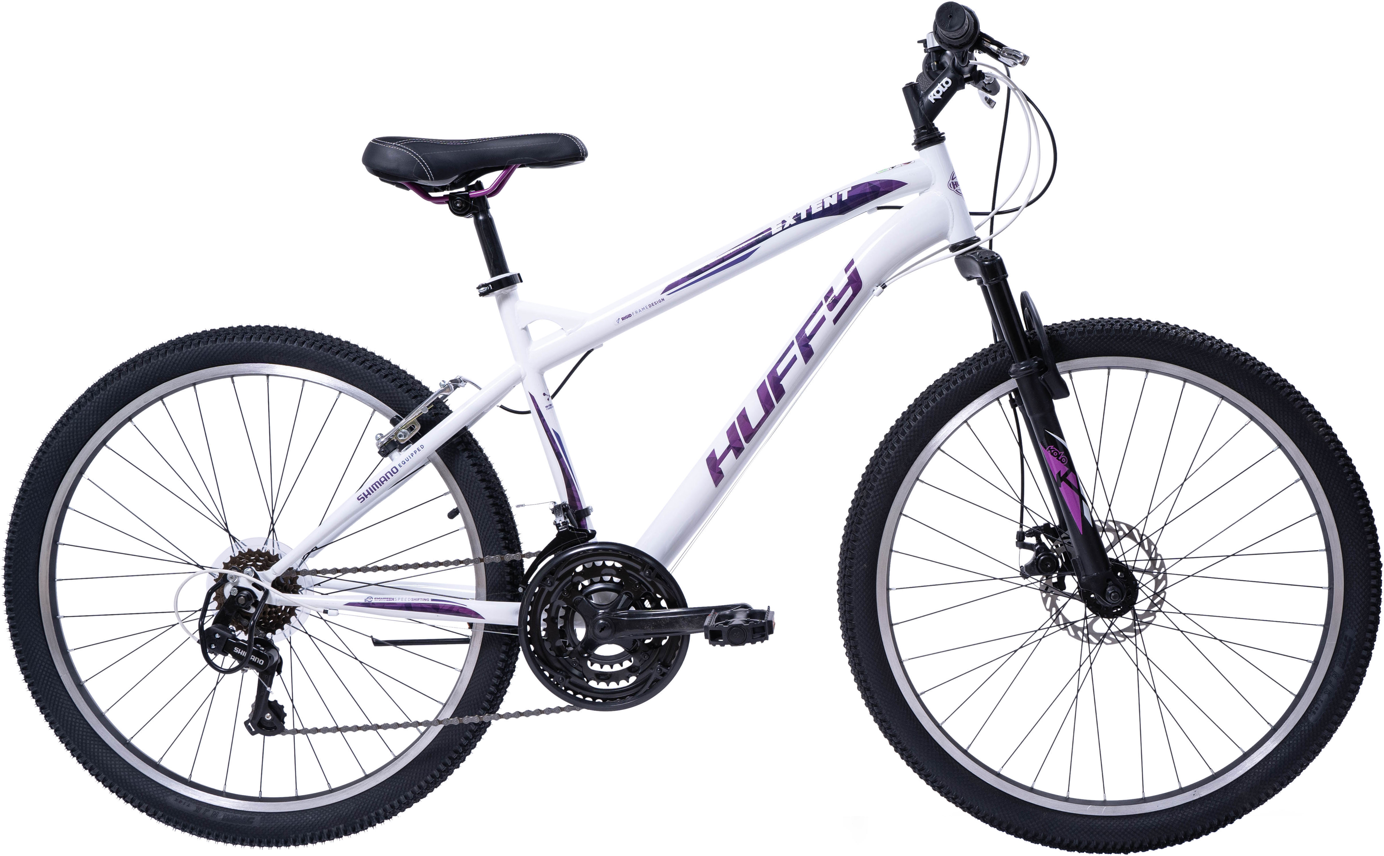 Mountainbike HUFFY Gr. 45, weiß, Fahrräder, Kinder, 45cm, 26 Zoll (66,04cm) hinten: 26 Zoll (66,04cm) Image