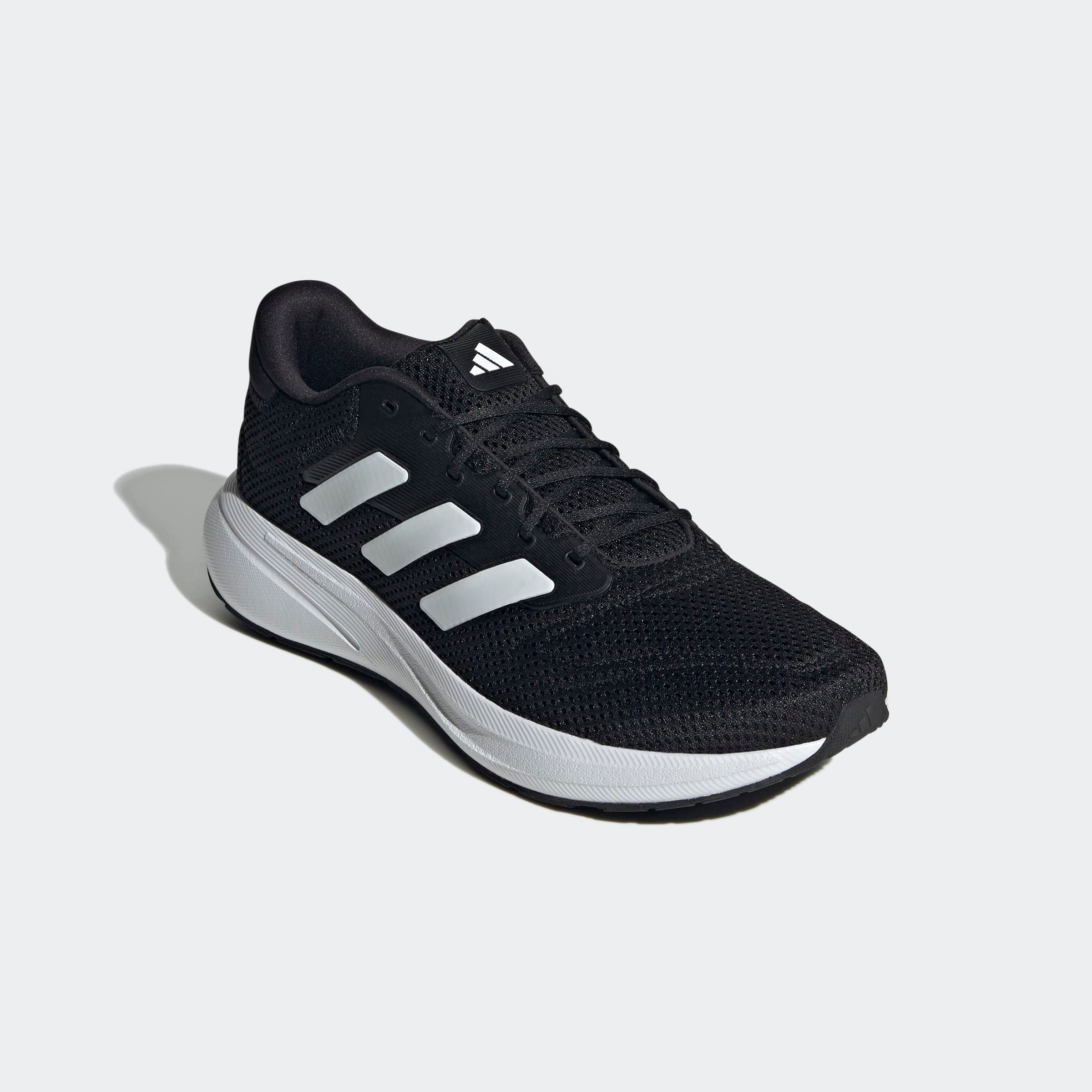 Laufschuh ADIDAS PERFORMANCE "RESPONSE", Herren, Gr. 39, schwarz-weiß (core schwarz, cloud weiß, cloud weiß), Synthetik, Textil, Schuhe Laufschuh