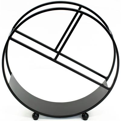 Kaminholzregal WESTMANN "Osiris", schwarz, B:80cm H:82cm T:20cm, Metall, Stahl, Kaminholzlager, schwarz, BxTxH: 80x20x82cm Image