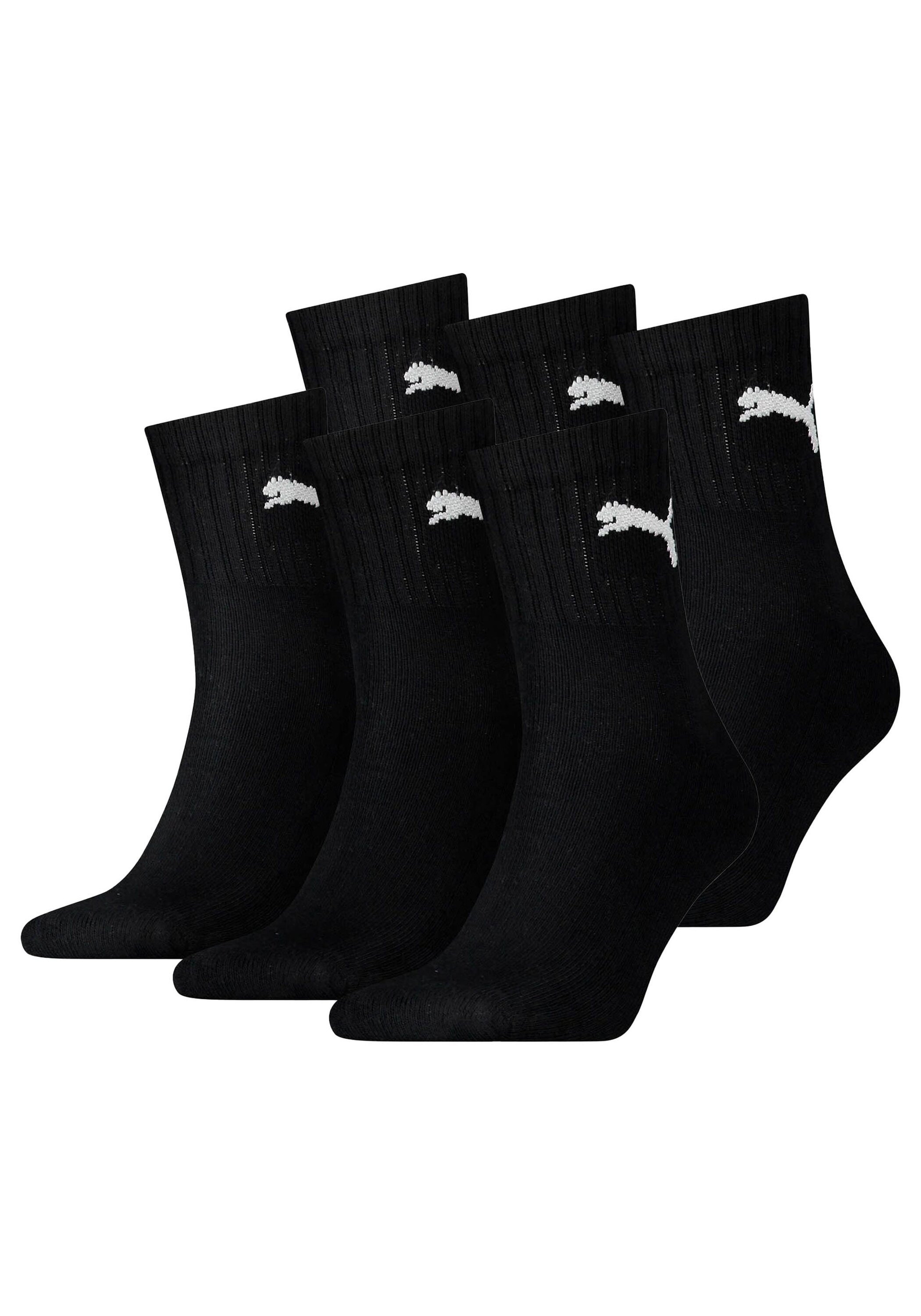 Kurzsocken PUMA "Socken 6er Pack", Damen, Gr. 47-49, schwarz, Obermaterial: 78% Baumwolle CO. 18% Polyester PES. 2% Polyamid PA. 2% Elasthan EL., Socken Image