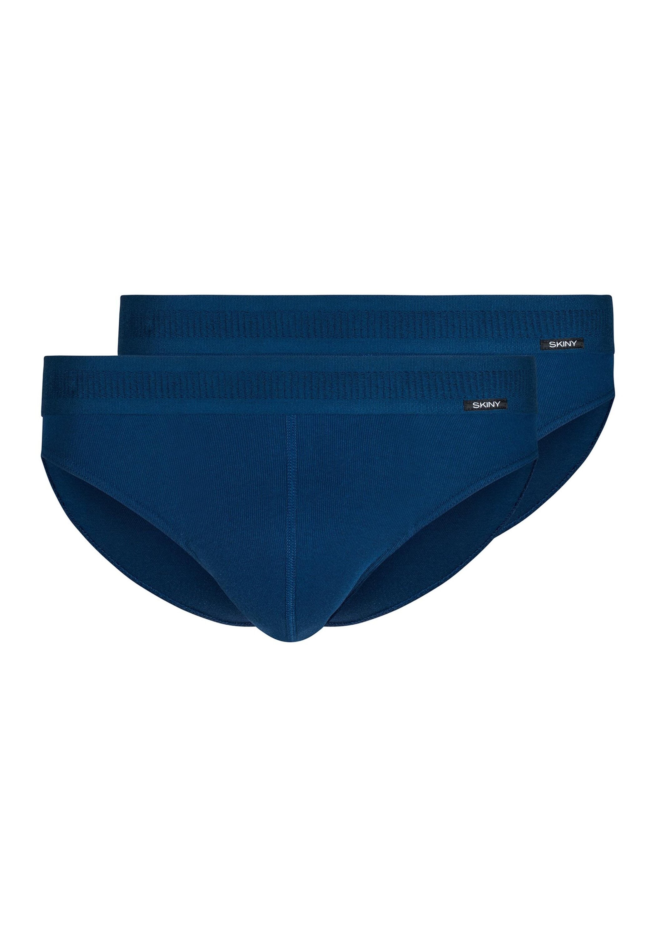 Slip SKINY "Slip 2er Pack", Herren, Gr. M, blau, Obermaterial: 100% Baumwolle CO., Unterhosen Slip