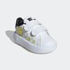 Klettschuh ADIDAS SPORTSWEAR "ADIDAS SMILEY ADVANTAGE KIDS", Gr. 25, weiß (cloud weiß, bright gelb, core schwarz), Synthetik, Textil, sportlich, Schuhe, Design auf den Spuren des adidas Stan Smith, für Kinder