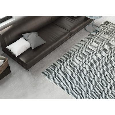 Teppich CALO-DELUXE "Luba 433" Gr. 4, grau, B:160cm H:7mm L:230cm, Baumwolle, Teppiche, reine Baumwolle, handgewebt, Wohnzimmer, Kinderzimmer Image