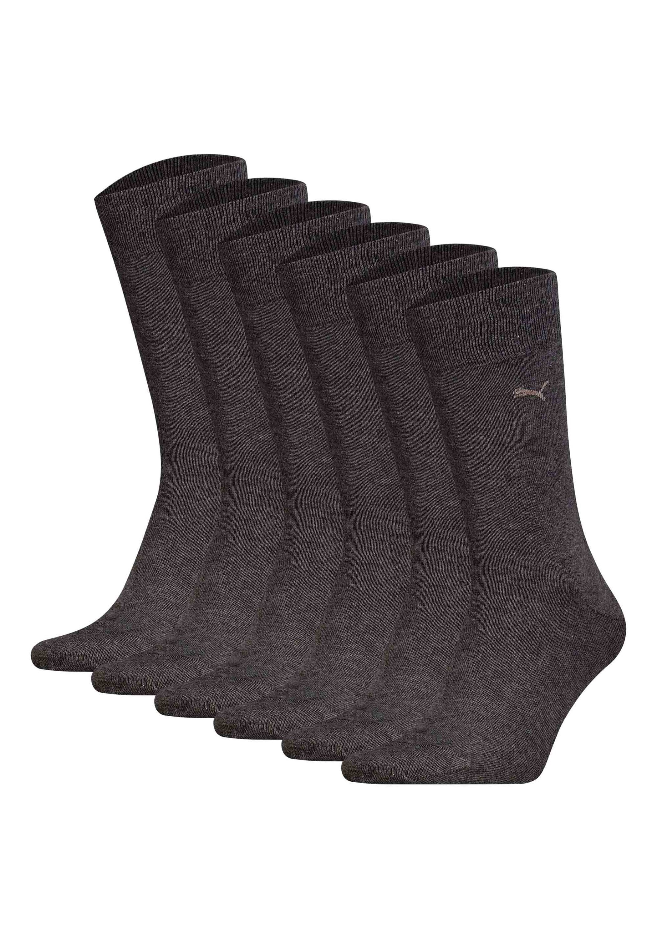 Kurzsocken PUMA "Socken 6er Pack", Herren, Gr. 47-49, grau, Obermaterial: 68% Baumwolle CO. 21% Polyester PES. 9% Polyamid PA. 2% Elasthan EL., Socken