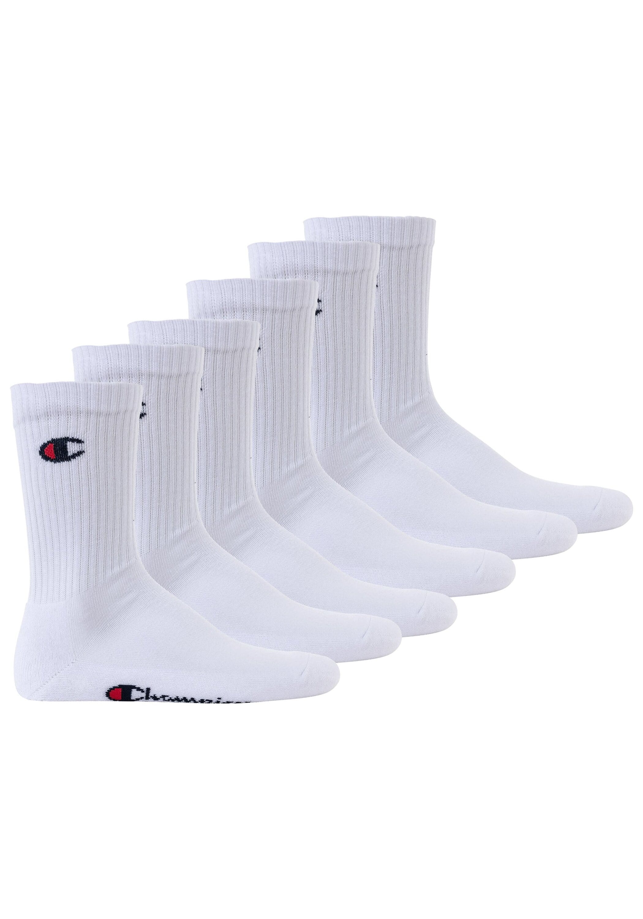 Kurzsocken CHAMPION "Socken 6er Pack", Herren, Gr. 43-46, weiß, Obermaterial: 71% Baumwolle CO. 27% Polyester PES. 2% Elasthan EL., Socken Image