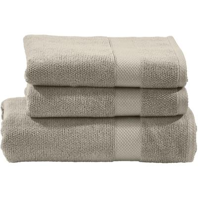 Handtuch Set DONE. "Deluxe", grau (taupe), 3 St., 1 Badetuch (70x140cm)-2 Handtücher (50x100cm), Zwirnfrottee, Zwirnfrottee, Obermaterial: 100% Baumwolle, Handtücher (Packung), Hotelqualität aus hochwertigem Zwirnfrottier Image