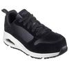 Berufsschuh SKECHERS "UNO SR ELAINY, WOMENS WORK" Gr. 38, schwarz, 38, Lederimitat, Velourslederimitat, Schuhe, Sneaker, Arbeitsschuh ESD-fähig