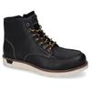 Schnürboots DOCKERS BY GERLI, Herren, Gr. 43, schwarz, Leder, Basic, Schuhe, Boots, Freizeitschuh mit gepolsterter Innensohle