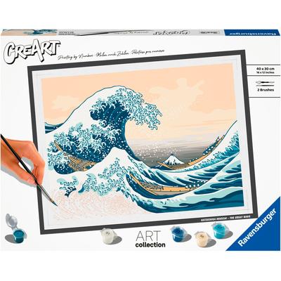 Malen nach Zahlen RAVENSBURGER "CreArt, ART Collection: Große Welle (Hokusai)", bunt, Malvorlagen, KinderB:40cm H:30cm, Made in Europe, B:40cm H:30cm Image
