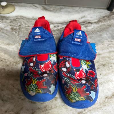 Adidas Shoes | Adidas X Marvel Suru365 "Spiderman Slip-On Little Kids' Shoes Blue/Red Sz 8.5 | Color: Blue/Red | Size: 8.5b