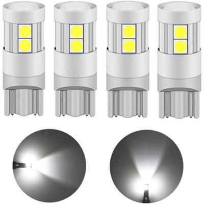 T10 LED-Lampe 5W, 12V 24V Weiß 6000K, mit Projektorlinse (4 Stück)