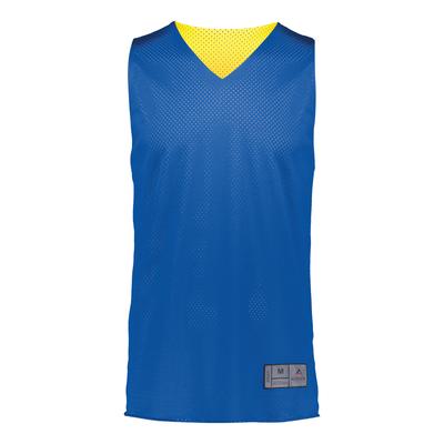 Augusta Sportswear 162 Youth Tricot Mesh Reversible 2.0 Jersey in Royal/Gold size 2XS | Polyester