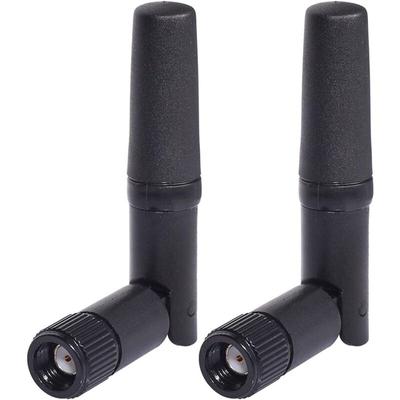 Aougo - Kleine WLAN-Antenne, 2 Stück, Dualband, 2,4 GHz, 5,8 GHz, RP-SMA-Antenne für pc,