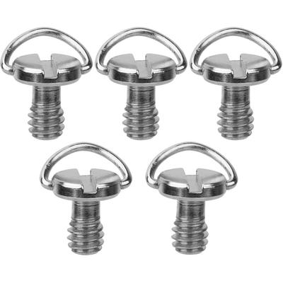 Eosnow - 5PCS 1/4 Kamera Schraube für Schnellwechselplatte 1/4 Zoll Klapp C-Ring-Adapter Stativ