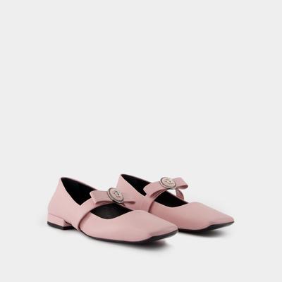 Ballerinas Gianni Ribbon - Versace - Leder - Rosa