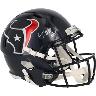 Tank Dell Houston Texans signierter 2024 Speed Replica-Helm Image