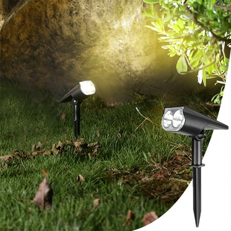 Harpi Outdoor Lights Solar Powered Bright Solar Spotlights Solar Lights 2-in-1 Wireless Solar Lights for Yard Garden Flag Pool Patio Porch Walkway ï¼ˆ1Packï¼‰ Luces Solares Para Exteriores