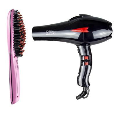 Italian Design Professional Ionic Dryer+ Glättungsbürste Pack Image
