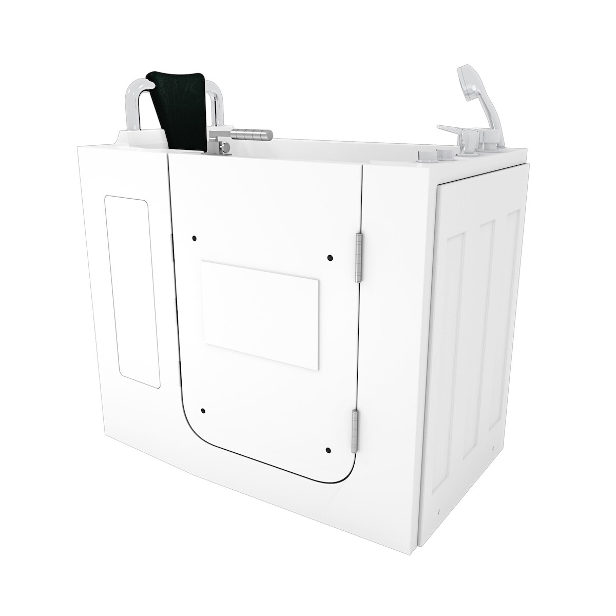 AcquaVapore Sitzwanne Whirlpool Badewanne mit Tür S08WP-A-R 68x110cm Image