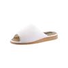 Pantoffel CLASSIC, Damen, Gr. 37, weiß, Textil, Schuhe Damenschuh Hausschuh Pantoffeln