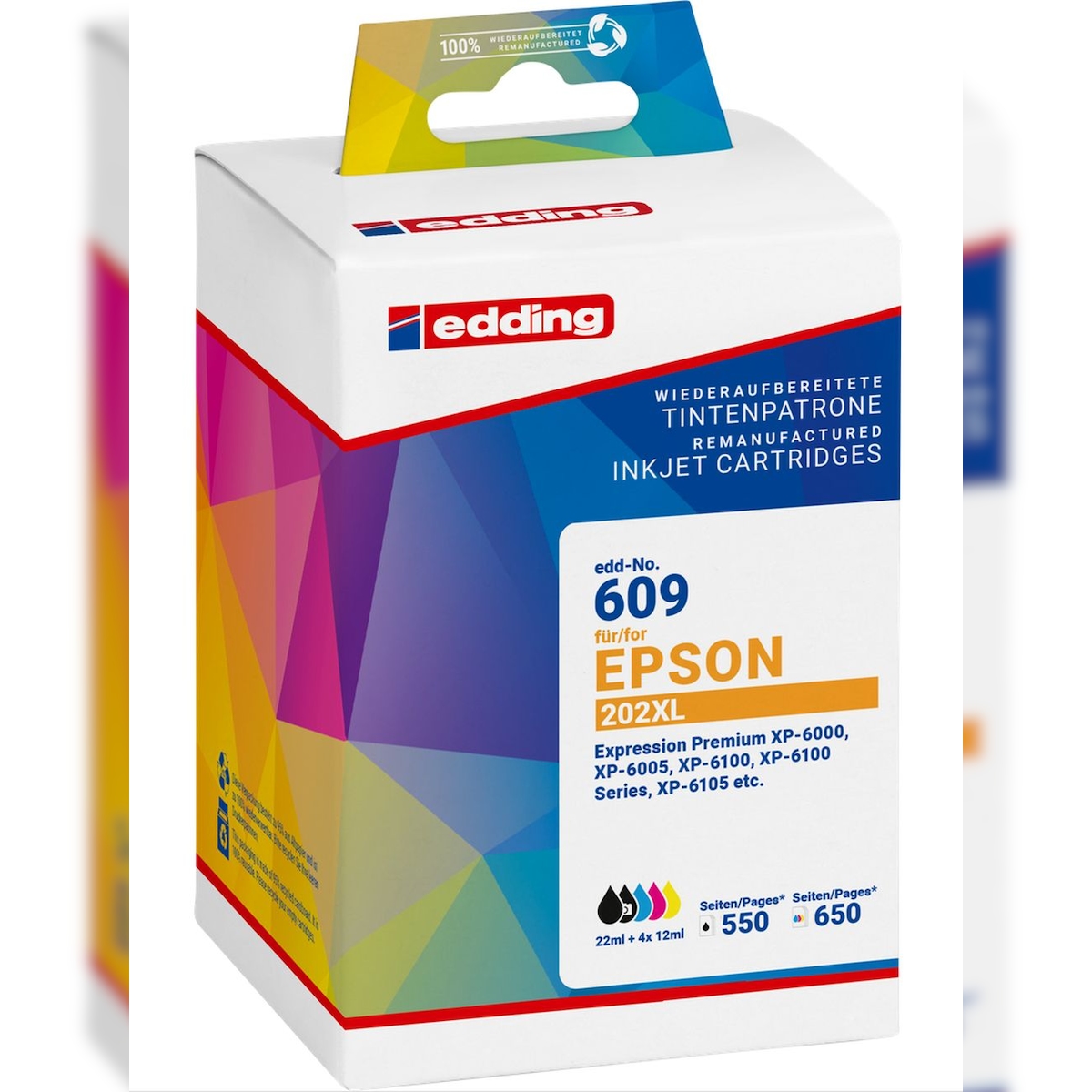 edding Druckerpatrone ersetzt Epson 202XL Multipack Image