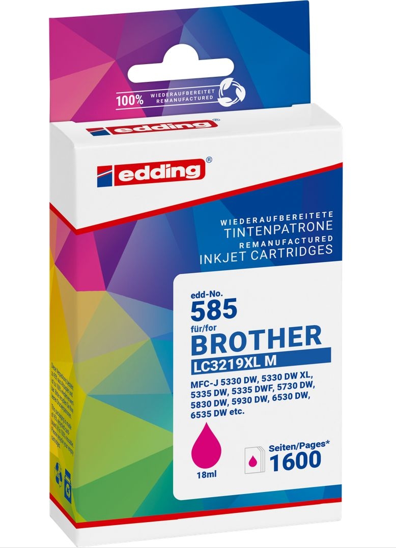 edding Druckerpatrone ersetzt Brother LC3219XLM magenta Image