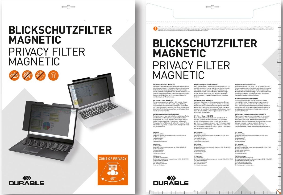 Durable Blickschutz Magnetic 12,5 Zoll anthrazit Image
