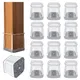 Protecteurs de sol carrés pour pieds de chaise, 24 pièces, coussinets de meubles en feutre pour planchers de bois franc, couvre-pieds de chaise, sans rayures et réduisent le bruit