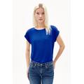 JILAANA - Frauen Regular Fit T-Shirt - blau (Größe: L)