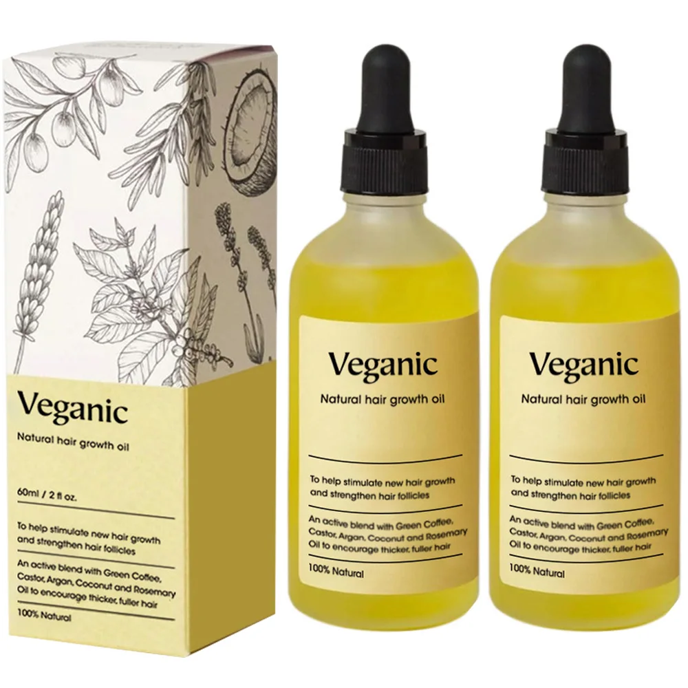 Olio per la crescita dei capelli Olio vegano per la crescita dei capelli Olio vegano naturale per la crescita dei capelli per capelli secchi e danneggiati Olio vegano per la crescita dei capelli