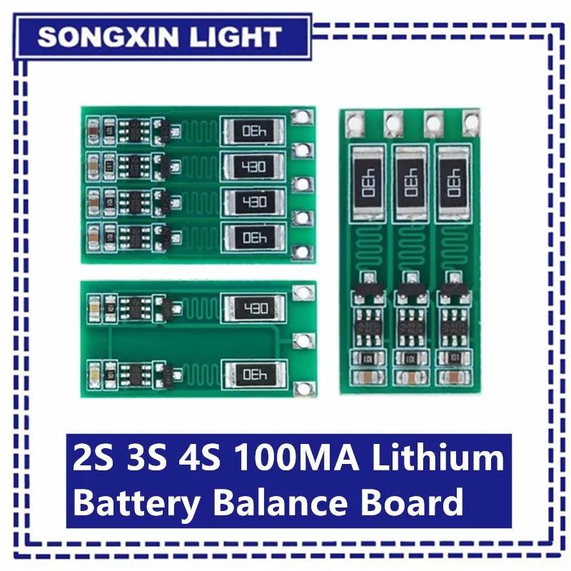 2S 3S 4S 100MA Lithium-Batterie Balance Platine 18650 Li-Ion Batterie Balancing Board Balancer Strom 8,4 V/12,6 V/16,8 V Image