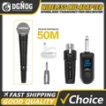 Sistema ricevitore trasmettitore microfono wireless Sistema adattatore XLR UHF per microfono dinamico Mixer audio per chitarra Sistema PA DGNOG