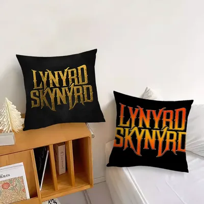 L-LynyrdS Rock Band S-SkynyrdS Kissenbezug für Sofa, Nachttisch, Schlafzimmer, Rückenlehne, Wohnzimmer, Büro, Kissen, bedruckt, quadratisch, mehrere Image