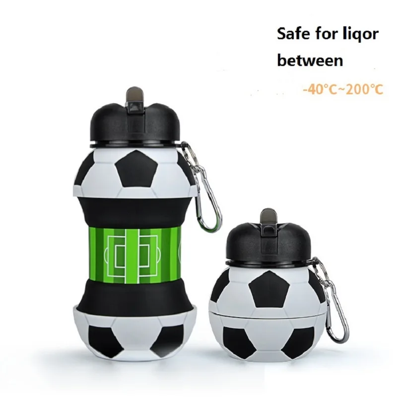 Weich wasser flasche Silikon Sport flasche für Wasser Basketball Fußball bpa kostenlos für Kinder Geschenk Vater Urlaub versand kostenfrei Image