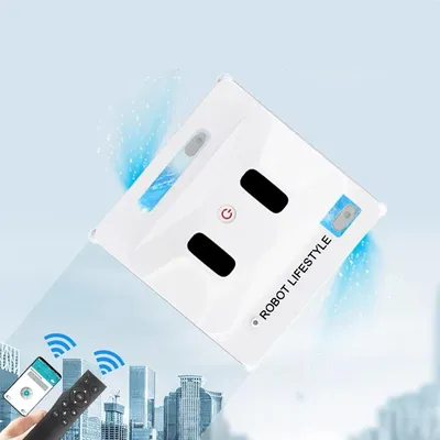 APP-Steuerung Roboter-Fensterreiniger Roboter-Glasreiniger 53 ml Wassertank Fernbedienung Nass- und Trockenreinigung Roboterreiniger Image
