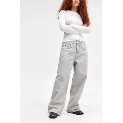 BDG Grey Jaya Stripe Jeans - Grey 30W 28L at Urban Outfitters