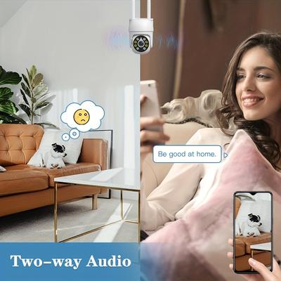 TEMU 3mp Ptz Security Camera With Motion Detection, , And Voice Call