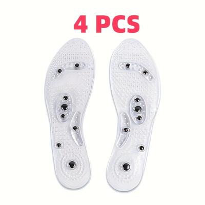 TEMU 4pcs Of Magnetic Insoles, Massage Insoles Suitable For Home, Outdoor, And Travel